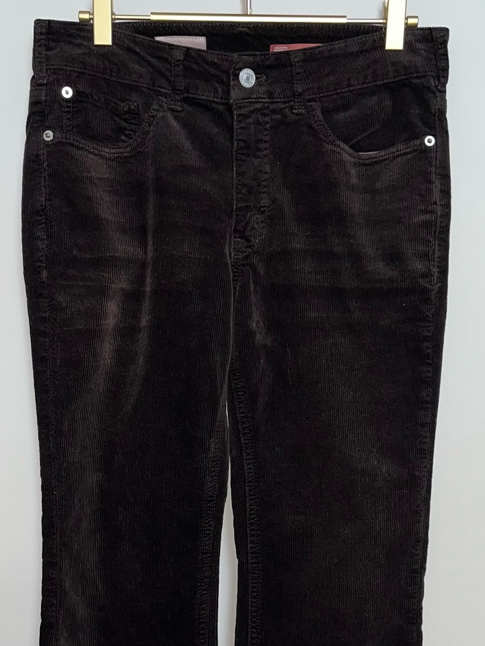 Pilcro by Anthropologie | The Yaya Brown Corduroy Cropped Kick Flare Pants - Picture 7 of 10